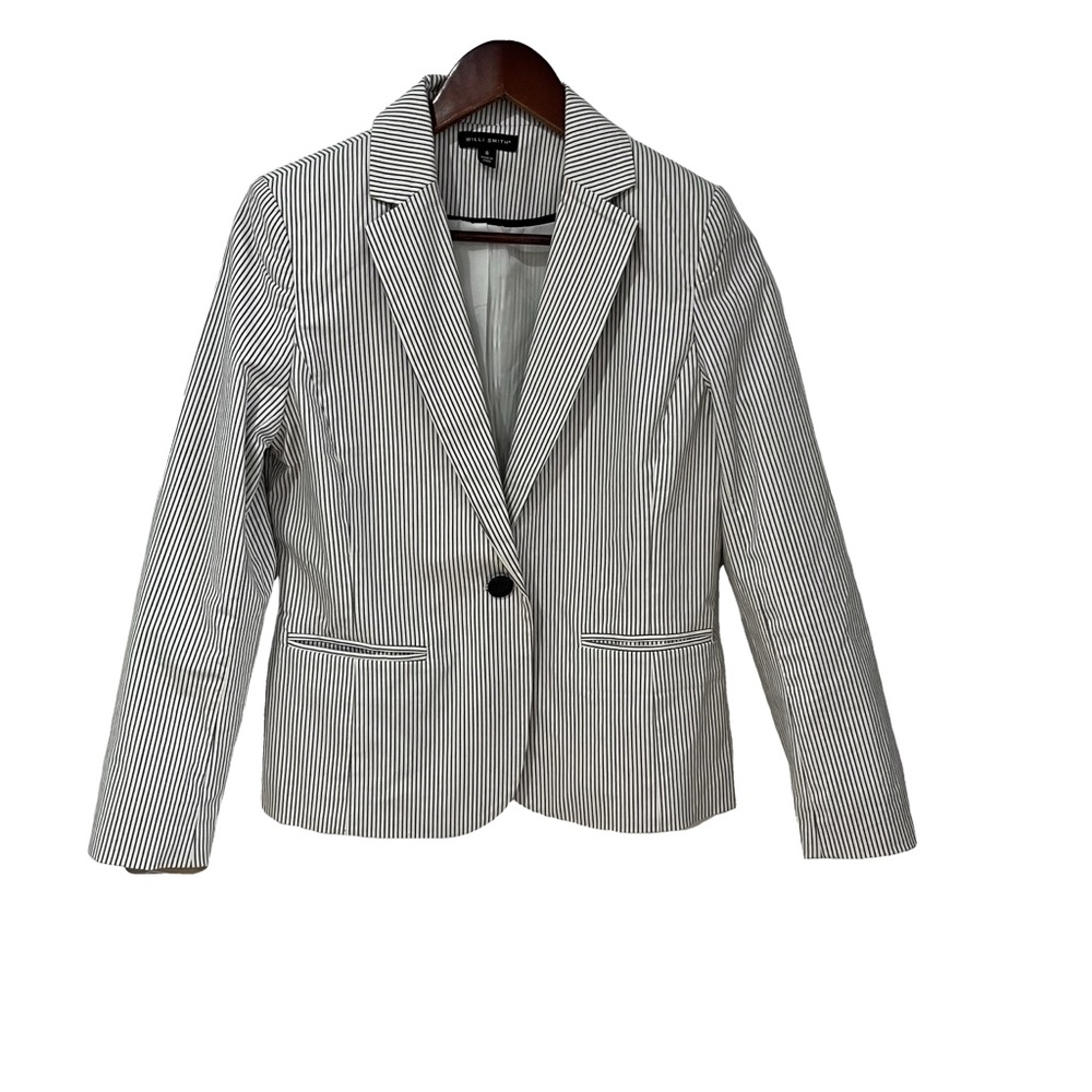 COPY - Willi Smith Black and White Blazer Professional Tailored